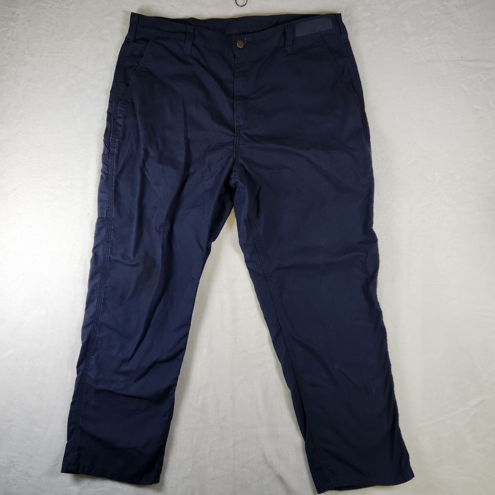 Carhartt Work Pants Navy Blue 38x30 Dungaree Fit Utility Carpenter